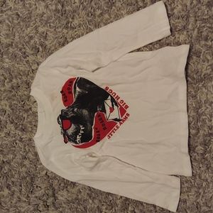 White Valentine's long sleeve Shirt. Old Navy Size 3T
